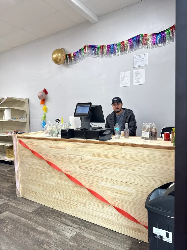 Store Shelves with Products